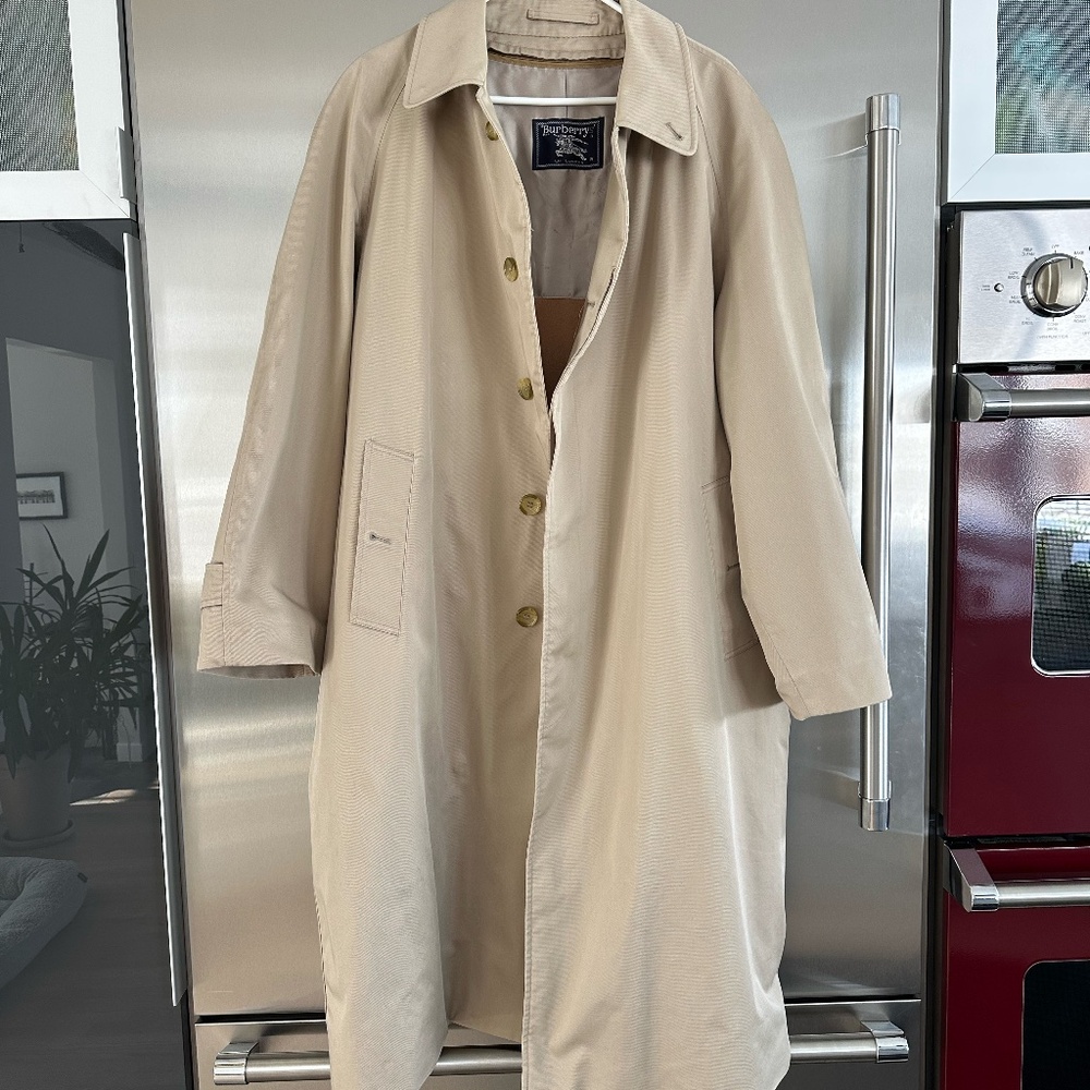 Original Burberry wool lined trench coat 44R